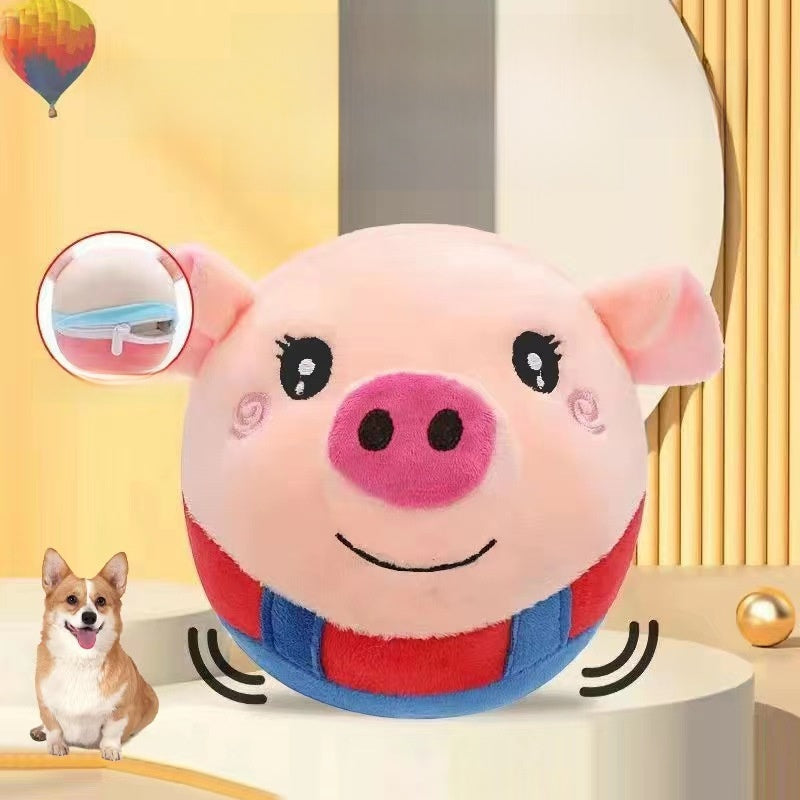 Pet toy jumping ball