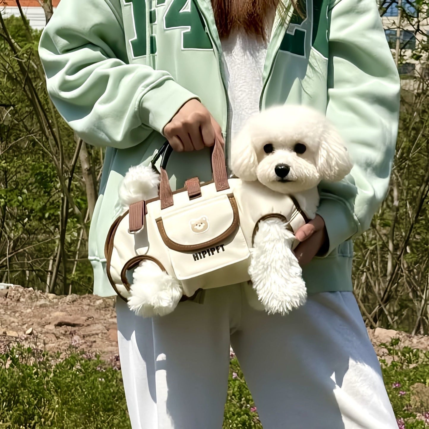 Pet traction backpack