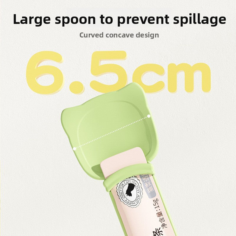Pet Treat Dispenser Feeding Spoon