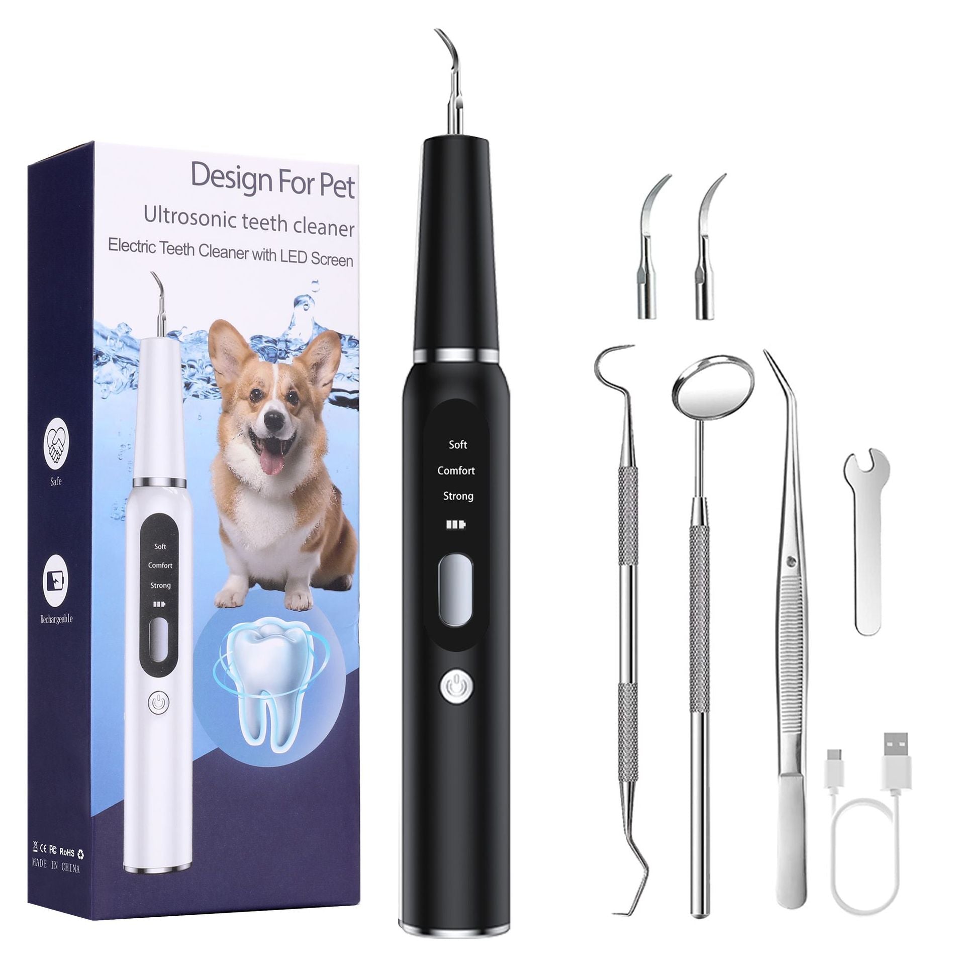 Pet ultrasonic toothbrush