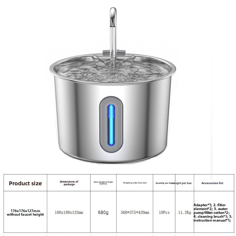 Pet water fountain