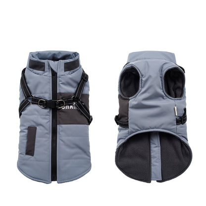 Pet windproof collar cotton coat