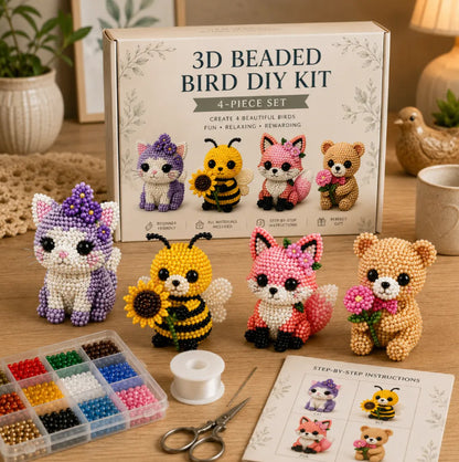 Petite 3D Beaded Animal Craft Kit