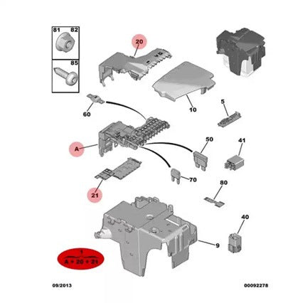 Peugeot 508 Fuse Box Battery Manager