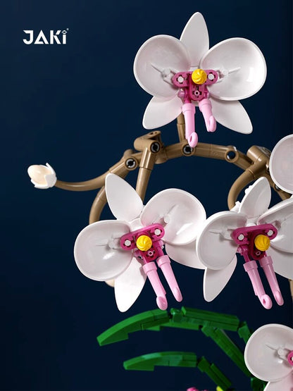 Phalaenopsis Orchid Building Block Bouquet Assembly Toy