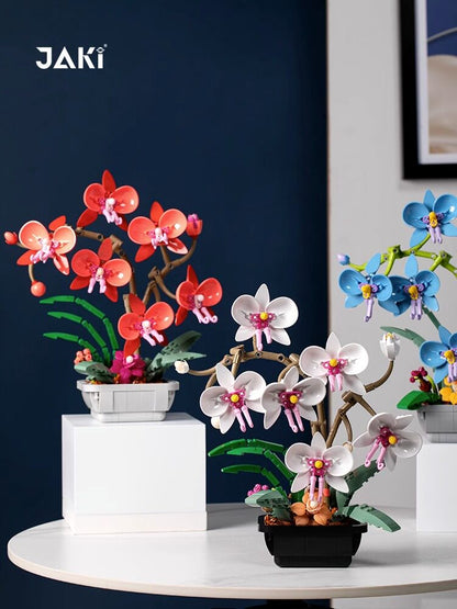 Phalaenopsis Orchid Building Block Bouquet Assembly Toy