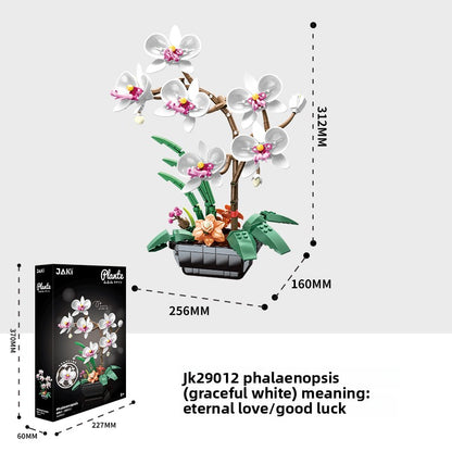 Phalaenopsis Orchid Building Block Bouquet Assembly Toy