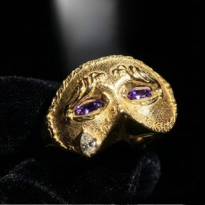 Phantom Tear Kinetic Ring Alloy Art Minimalist Style