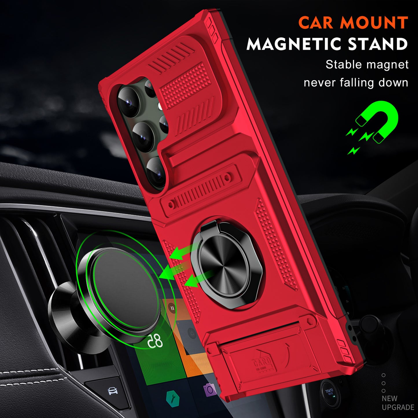 phone case with hidden card slot