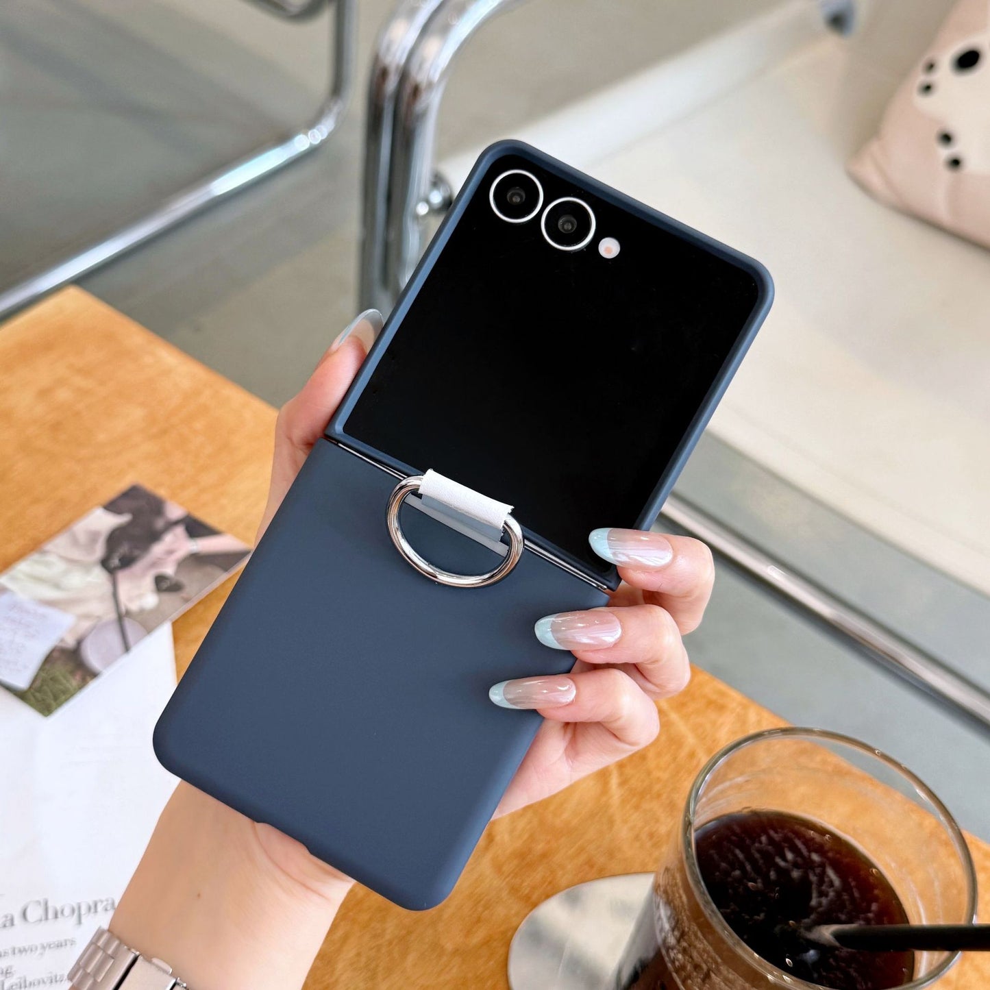 Phone Case with Metal Buckle