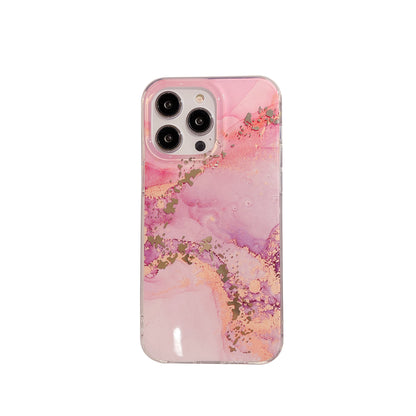 Phone with lustrous marble shell