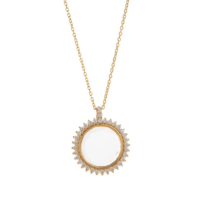 Photo Locket Pendant Transparent Case