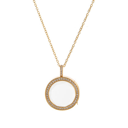 Photo Locket Pendant Transparent Case