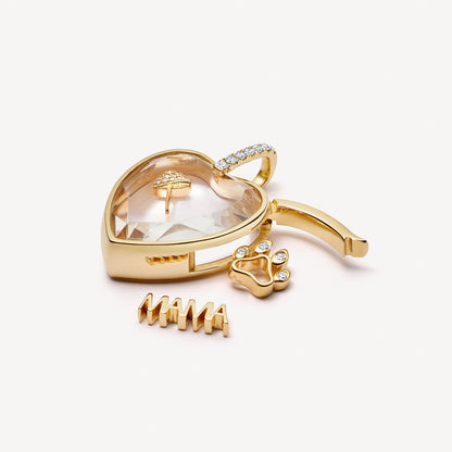 Photo Locket Pendant Transparent Case