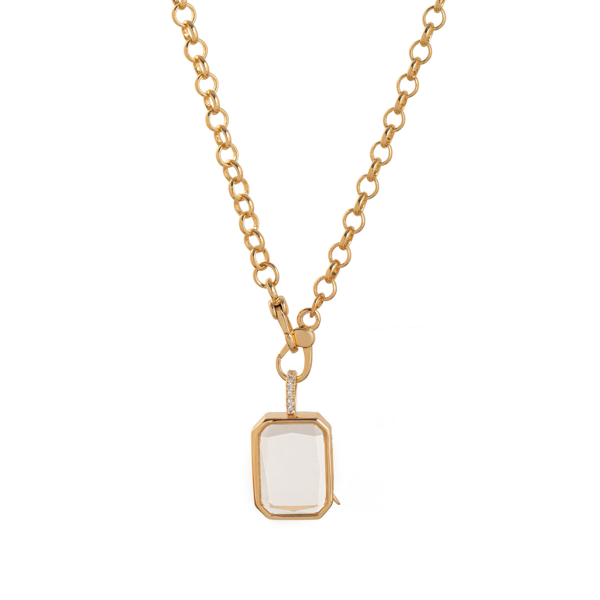 Photo Locket Pendant Transparent Case