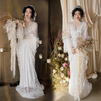 Photo Studio Spring Theme Long Dress