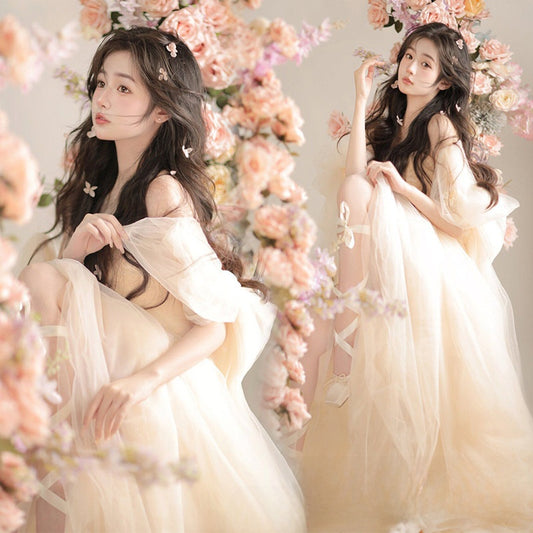Photo Studio Spring Theme Long Dress