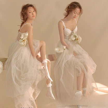Photo Studio Spring Theme Long Dress