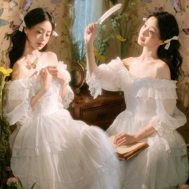 Photo Studio Spring Theme Long Dress
