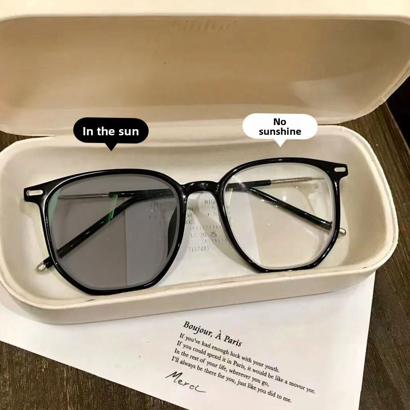 Photochromic Blue Light Protection Glasses Square Frame