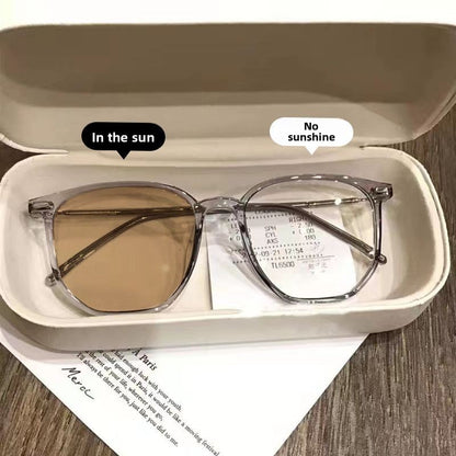 Photochromic Blue Light Protection Glasses Square Frame