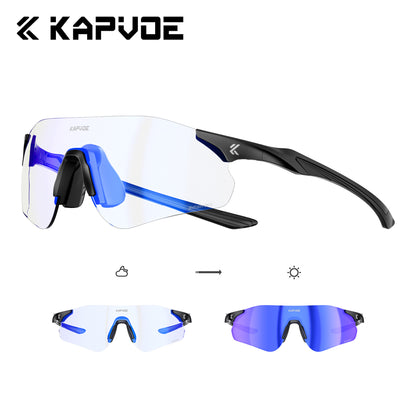 Photochromic Sports Sunglasses Windproof Cycling Glasses