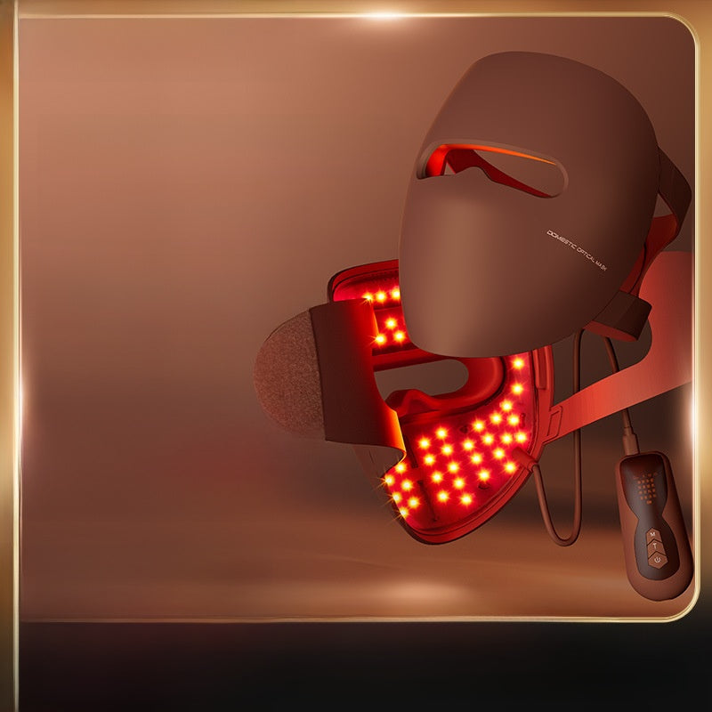 Photorejuvenating LED beauty mask for women