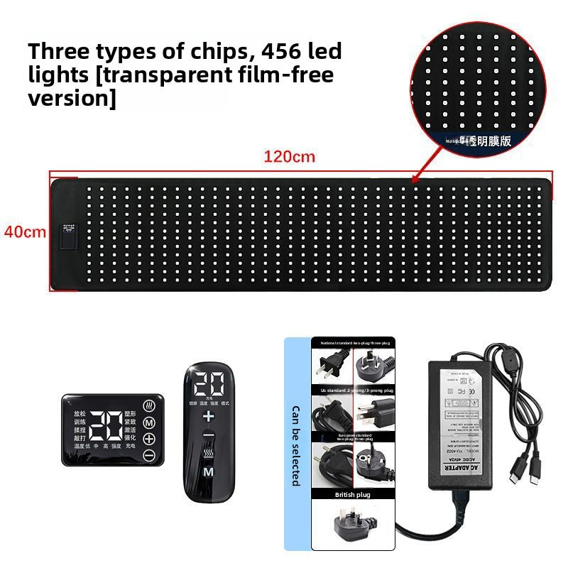 Phototherapy Heating Mat with Red Light and Vibration Massage