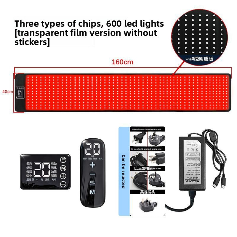 Phototherapy Heating Mat with Red Light and Vibration Massage