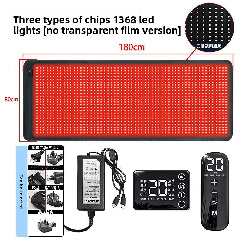 Phototherapy Heating Mat with Red Light and Vibration Massage