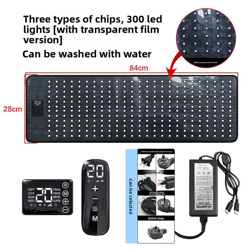 Phototherapy Heating Mat with Red Light and Vibration Massage