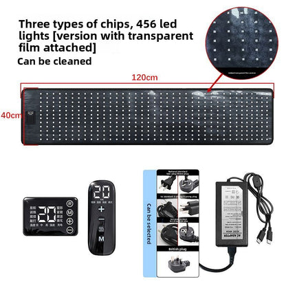 Phototherapy Heating Mat with Red Light and Vibration Massage