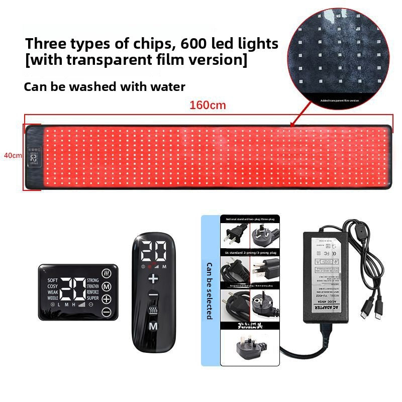 Phototherapy Heating Mat with Red Light and Vibration Massage