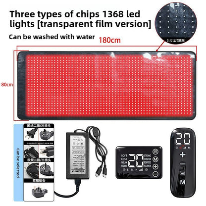 Phototherapy Heating Mat with Red Light and Vibration Massage