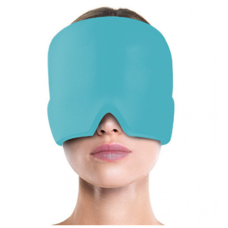 Physical cooling gel headgear