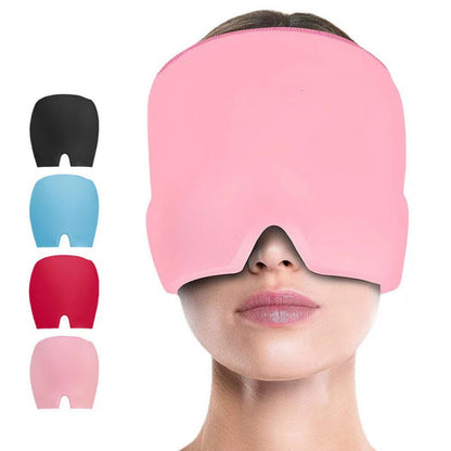 Physical cooling gel headgear