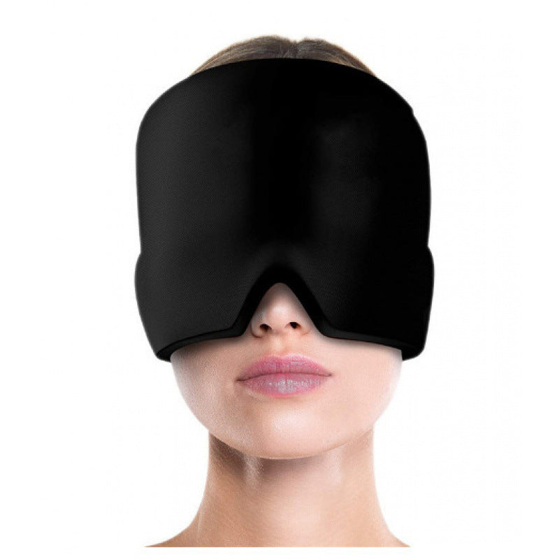 Physical cooling gel headgear