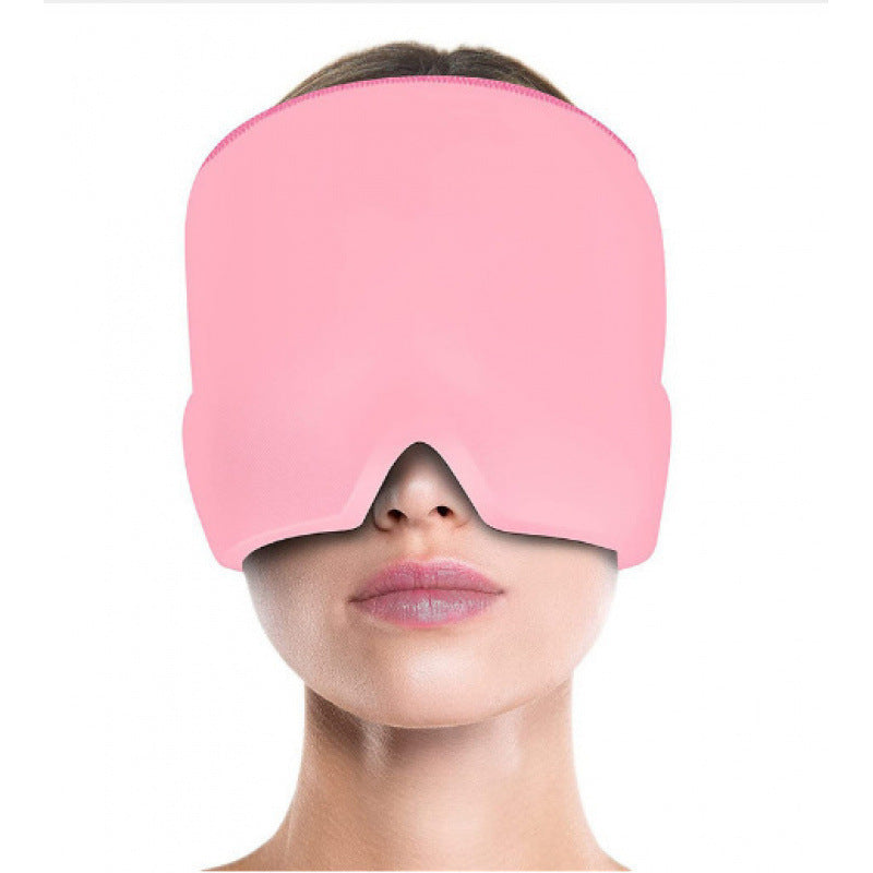 Physical cooling gel headgear