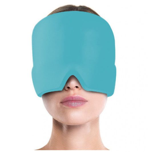 Physical cooling gel headgear
