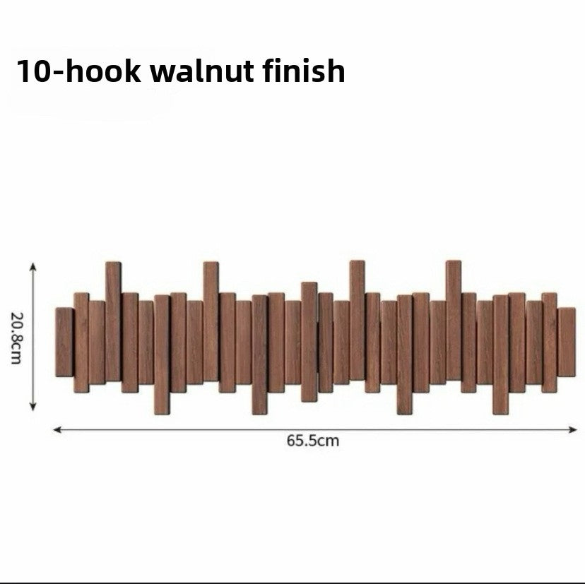 Piano key coat rack