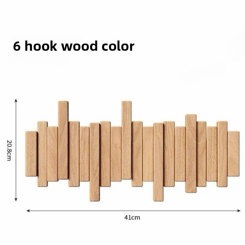 Piano key coat rack