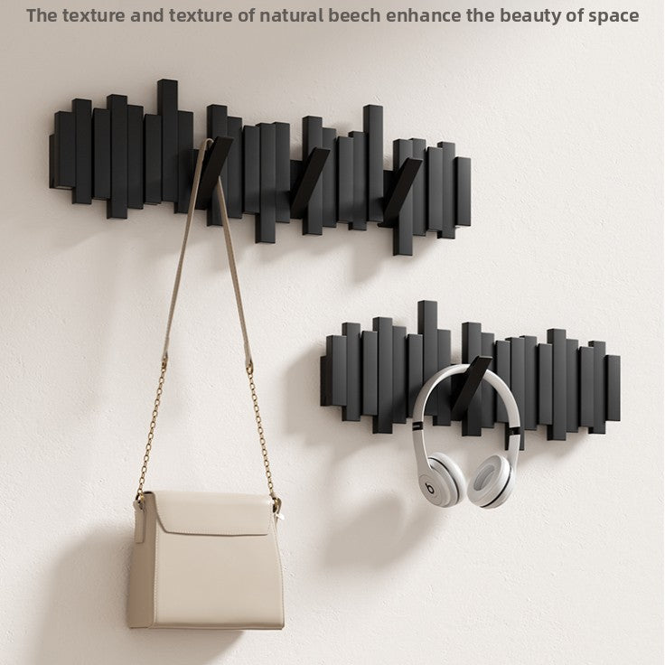 Piano key coat rack