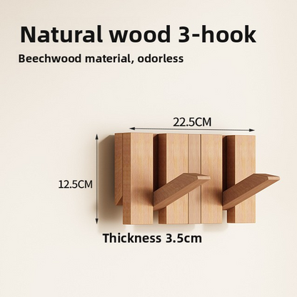Piano Key Design Wooden Wall Mounted Coat Rack