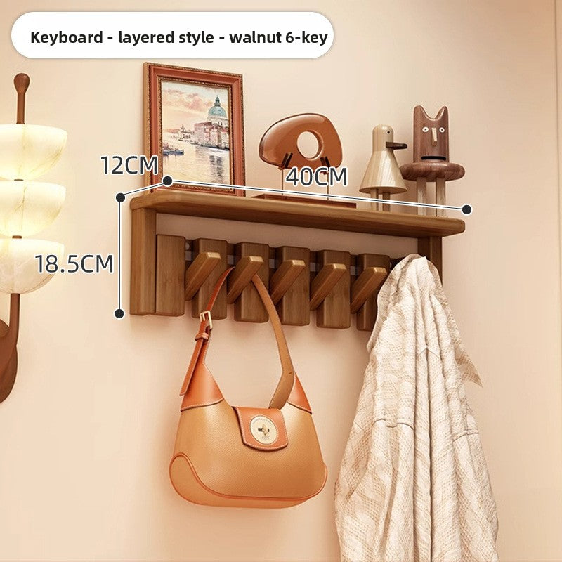 Piano Key Wall Hanger with Storage Shelf