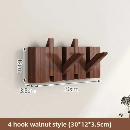 Piano-key wall-mounted coat hook