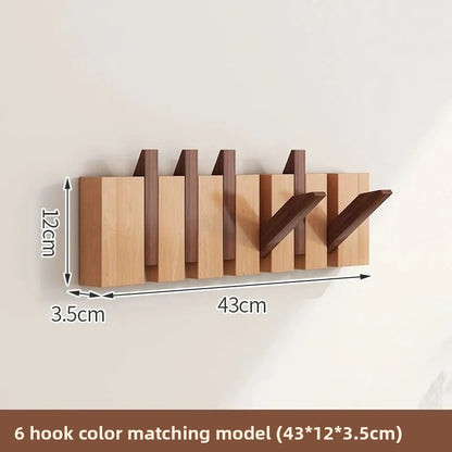 Piano-key wall-mounted coat hook