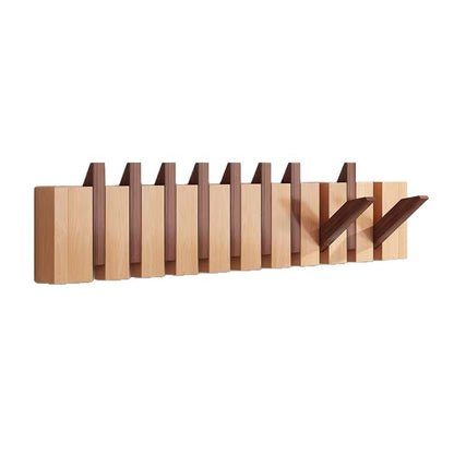 Piano-key wall-mounted coat hook