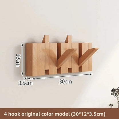 Piano-key wall-mounted coat hook