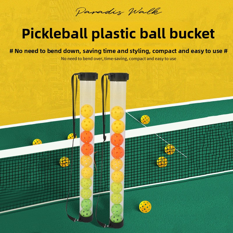 Pickleball ball-catching bucket