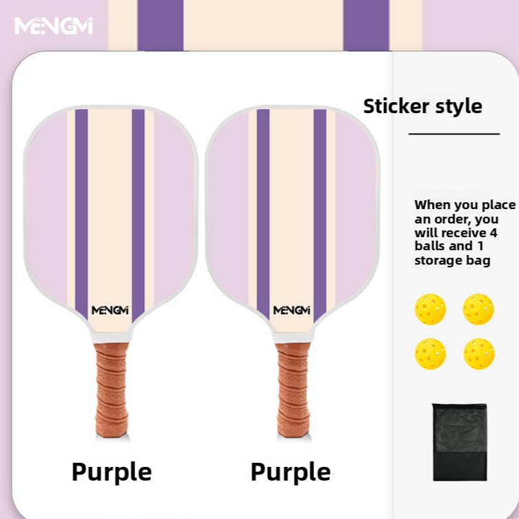 Pickleball Wooden Paddle Set with Balls and Bag